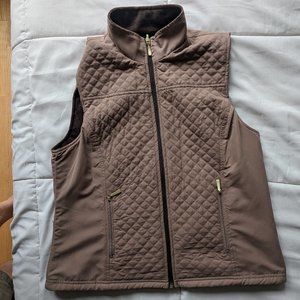 Brown Reversible Vest ~ Karen Scott ~ Medium